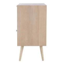 Natural Pine And Rat Single Door Cabinet-Kirkland's Home Outlet