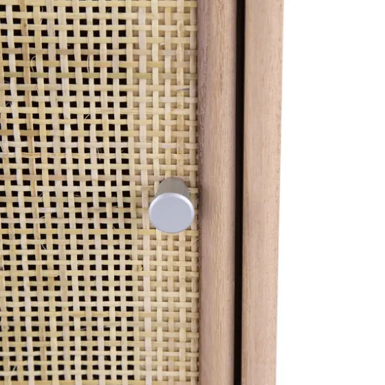 Natural Pine And Rat Single Door Cabinet-Kirkland's Home Outlet