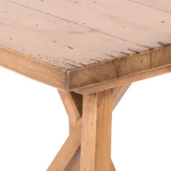 Natural Pine Wood Trellis Accent Table-Kirkland's Home Cheap