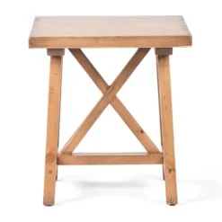 Natural Pine Wood Trellis Accent Table-Kirkland's Home Cheap