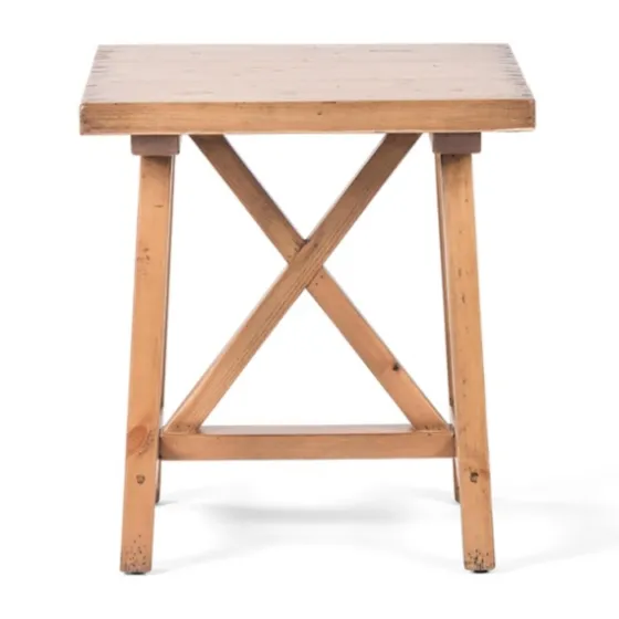 Natural Pine Wood Trellis Accent Table-Kirkland's Home Cheap