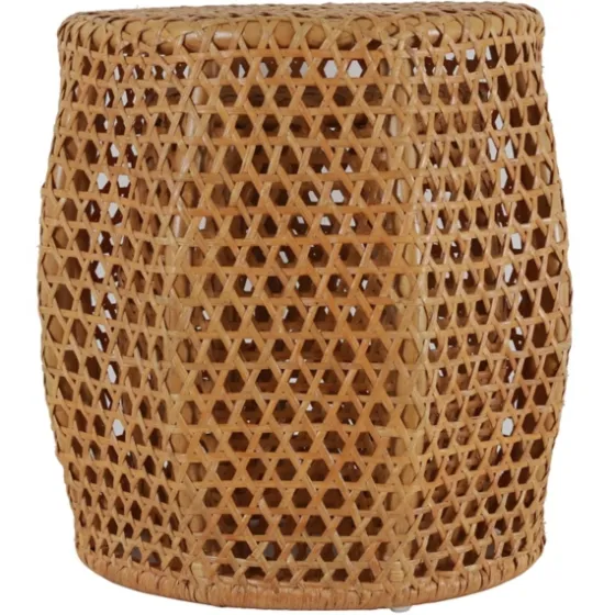 Natural Rat Drum 2-Pc. Accent Table Set-Kirkland's Home Clearance