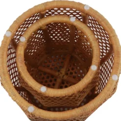 Natural Rat Drum 2-Pc. Accent Table Set-Kirkland's Home Clearance