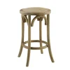 Natural Rat Upholstered Wood Counter Stool-Kirkland's Home Best