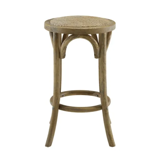 Natural Rat Upholstered Wood Counter Stool-Kirkland's Home Best