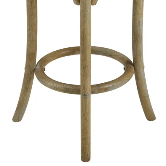 Natural Rat Upholstered Wood Counter Stool-Kirkland's Home Best