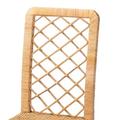 Natural Rat Woven Back Dining Chairs, Set Of 2-Kirkland's Home Shop