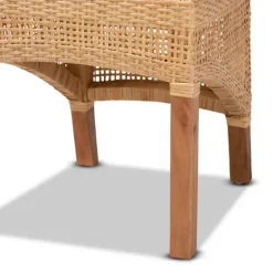 Natural Rat Woven Back Dining Chairs, Set Of 2-Kirkland's Home Shop