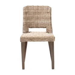 Natural Rattan Cutout Back Dining Chair-Kirkland's Home Fashion