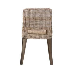 Natural Rattan Cutout Back Dining Chair-Kirkland's Home Fashion