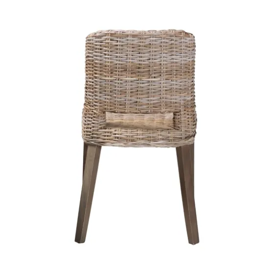 Natural Rattan Cutout Back Dining Chair-Kirkland's Home Fashion
