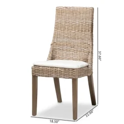 Natural Rattan High Back Dining Chairs, Set Of 2-Kirkland's Home Sale