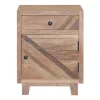 Natural Reclaimed Wood Diagonal Slats Nights D-Kirkland's Home Outlet