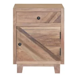 Natural Reclaimed Wood Diagonal Slats Nights D-Kirkland's Home Outlet