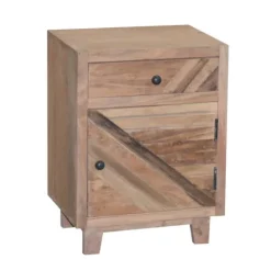Natural Reclaimed Wood Diagonal Slats Nights D-Kirkland's Home Outlet