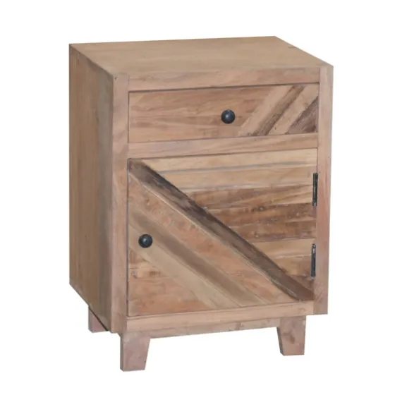 Natural Reclaimed Wood Diagonal Slats Nights D-Kirkland's Home Outlet