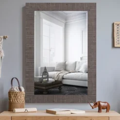 Natural Rectangular Frame Wall Mirror-Kirkland's Home Clearance