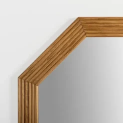 Natural Ribbed Frame Octagon Wall Mirror-Kirkland's Home Best