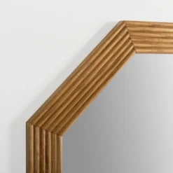 Natural Ribbed Frame Octagon Wall Mirror-Kirkland's Home Best