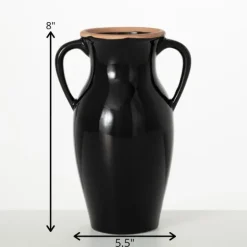 Natural Rimmed Onyx Urn Vase-Kirkland's Home Outlet