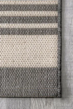 Natural Robin Stripe Outdoor Area Rug, 6X9-Kirkland's Home Hot