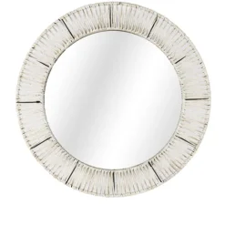 Natural Round Hand Wrapped Jute Frame Wall Mirror-Kirkland's Home Clearance
