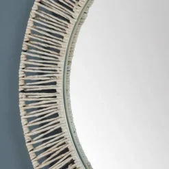 Natural Round Hand Wrapped Jute Frame Wall Mirror-Kirkland's Home Clearance