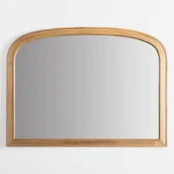 Natural Rounded Arch Wood Wall Mirror-Kirkland's Home New