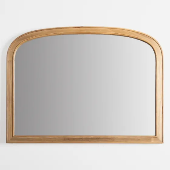 Natural Rounded Arch Wood Wall Mirror-Kirkland's Home New