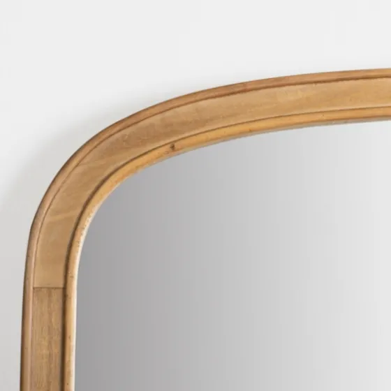 Natural Rounded Arch Wood Wall Mirror-Kirkland's Home New