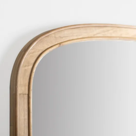 Natural Rounded Arch Wood Wall Mirror-Kirkland's Home New