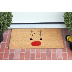 Natural Rudolph Coir And Vinyl Doormat, 29 In.-Kirkland's Home Cheap