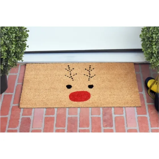 Natural Rudolph Coir And Vinyl Doormat, 29 In.-Kirkland's Home Cheap
