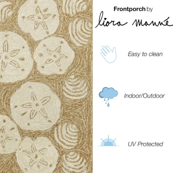 Natural Sand Dollar Outdoor Accent Rug-Kirkland's Home Online