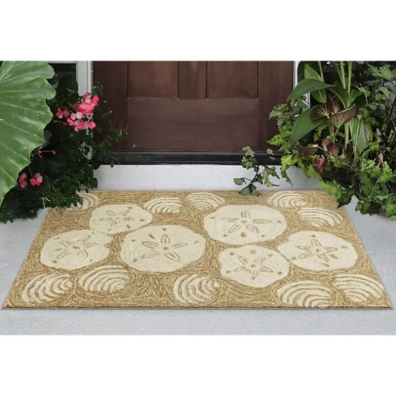 Natural Sand Dollar Outdoor Accent Rug-Kirkland's Home Online