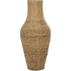 Natural Seagrass Tapered Coastal Vase, 27 In.-Kirkland's Home Shop
