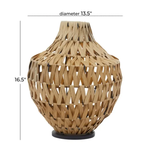 Natural Seagrass Tapered Neck Coastal Vase-Kirkland's Home Outlet