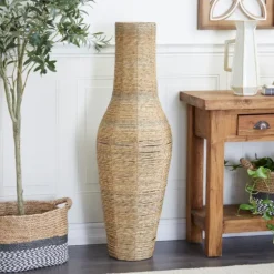 Natural Seagrass Tapered Coastal Vase, 43 In.-Kirkland's Home Best