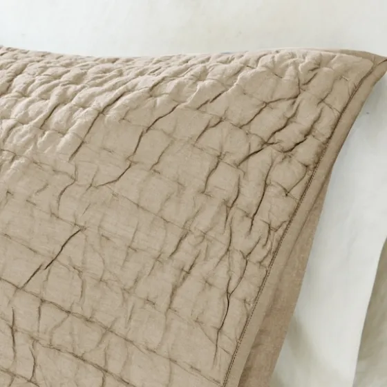 Natural Serene Quilted 3-Pc. Queen Coverlet Set-Kirkland's Home Outlet