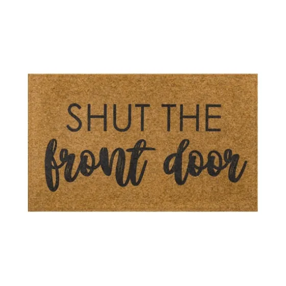 Natural Shut The Front Door Doormat-Kirkland's Home Best