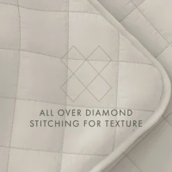Natural Stitched Diamond 3-Pc. King Quilt Set-Kirkland's Home Outlet