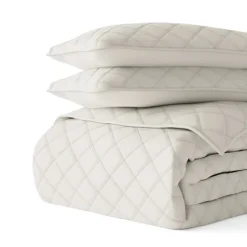 Natural Stitched Diamond 2-Pc. Twin Quilt Set-Kirkland's Home Store