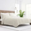 Natural Stitched Diamond 3-Pc. Queen Quilt Set-Kirkland's Home Sale