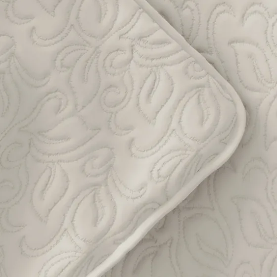 Natural Stitched Floral 3-Pc. King Quilt Set-Kirkland's Home Cheap