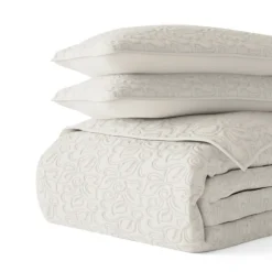 Natural Stitched Floral 2-Pc. Twin Quilt Set-Kirkland's Home Cheap