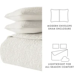 Natural Stitched Floral 2-Pc. Twin Quilt Set-Kirkland's Home Cheap
