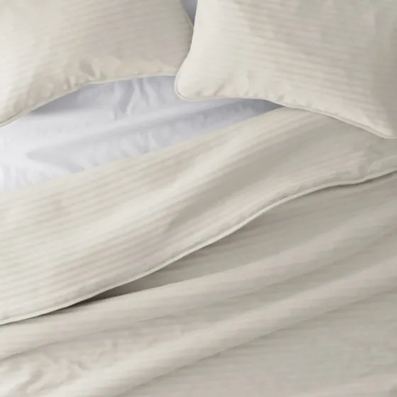 Natural Stitched Stripes 3-Pc. Queen Quilt Set-Kirkland's Home Clearance
