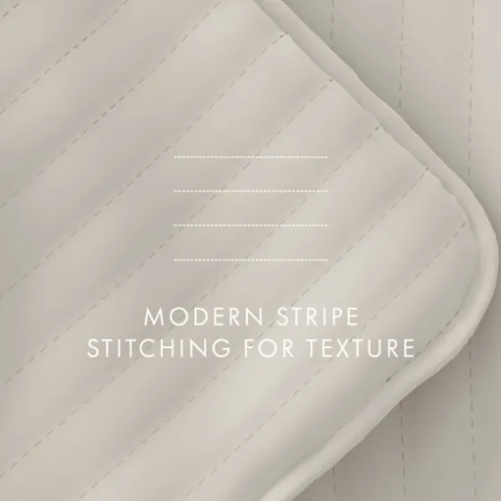 Natural Stitched Stripes 3-Pc. King Quilt Set-Kirkland's Home Cheap