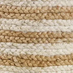 Natural Striped Jute Basket With Handles, 19 In.-Kirkland's Home Sale