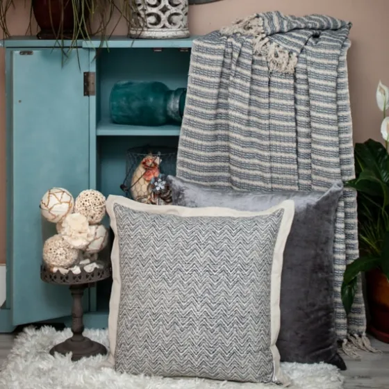 Natural Striped Woven Tassel Throw-Kirkland's Home Shop